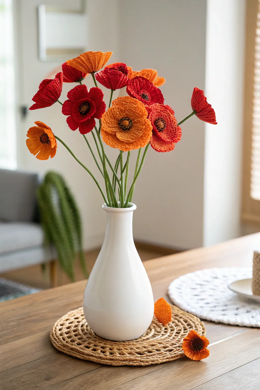 Elevate your space with the art of quilling: a pop of color meets minimalist elegance.