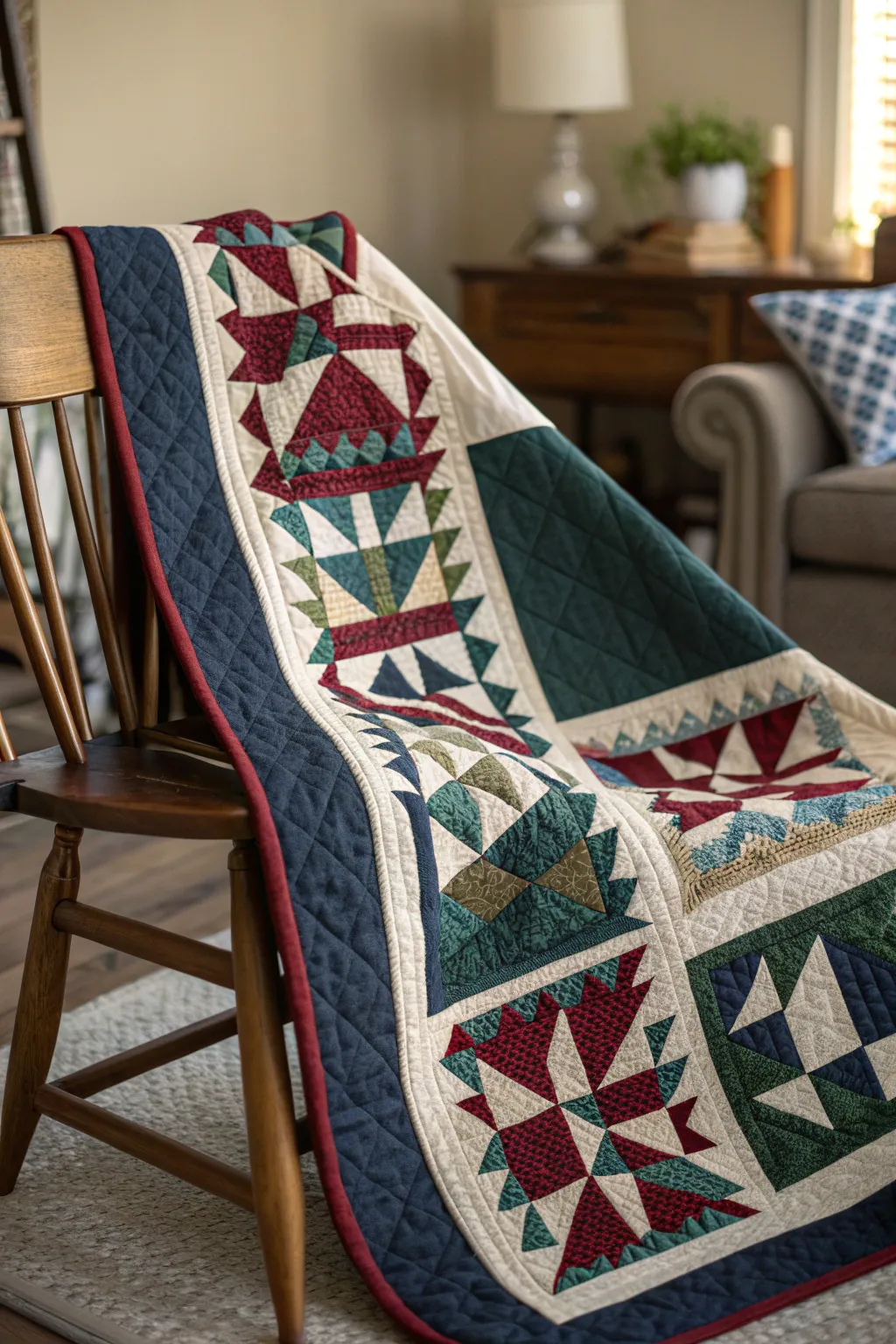 Modern meets classic: A quilt that bridges the past and present with timeless style.