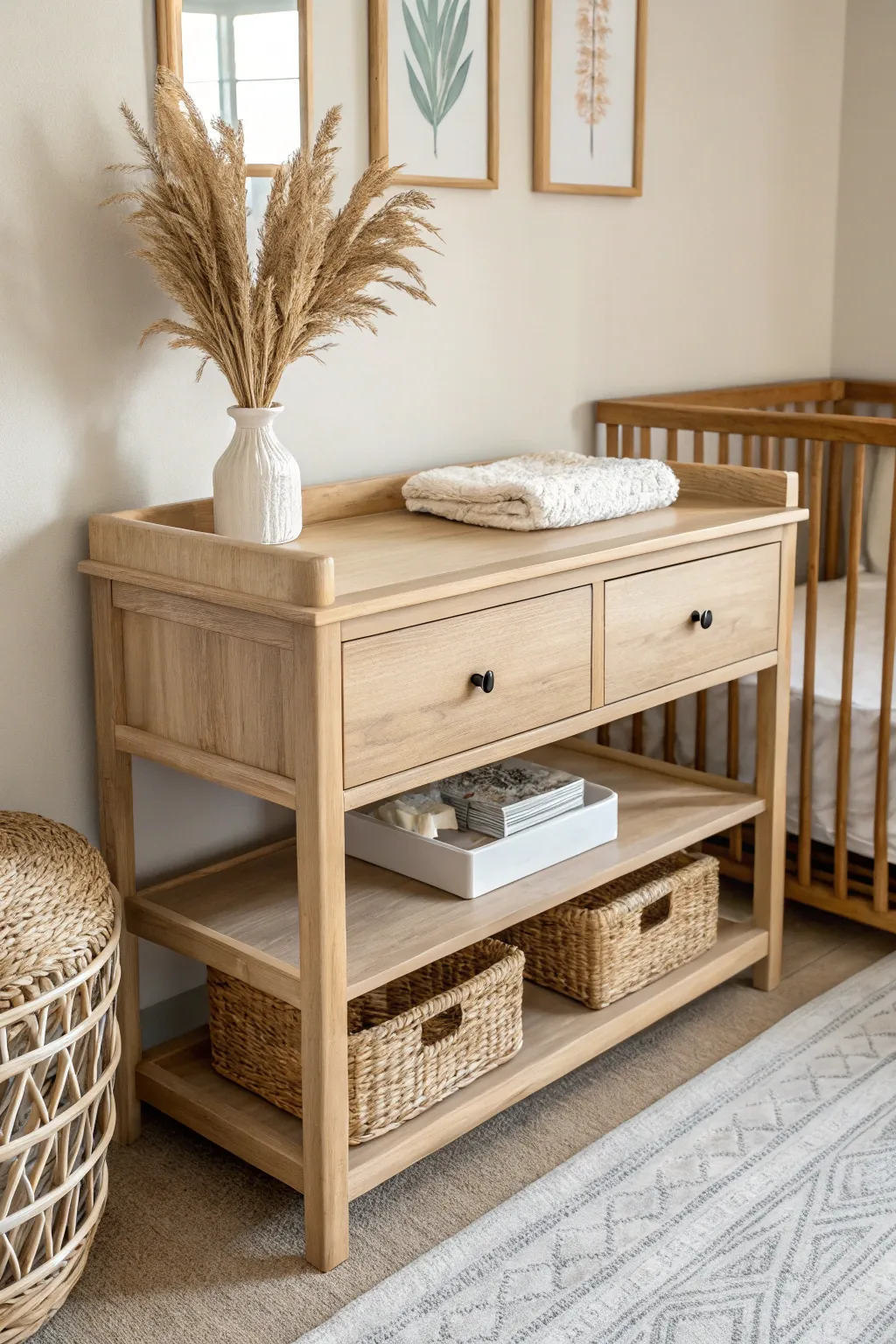 Transform your space with a charming, minimalist entryway table that welcomes with warmth and simplicity.