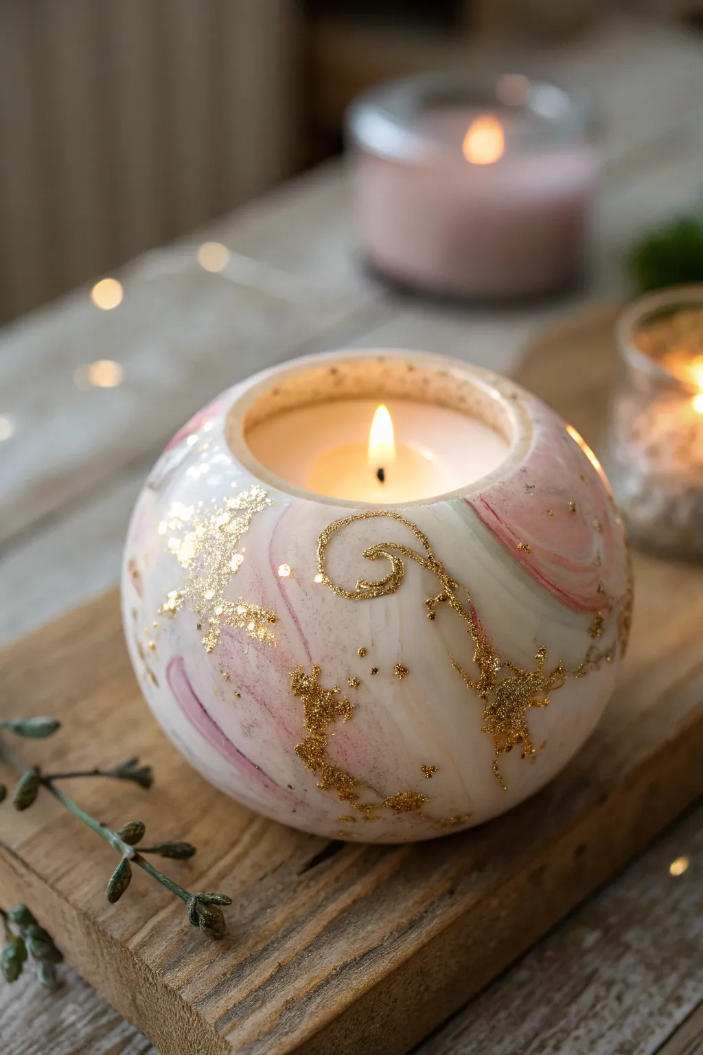 Illuminate your space with the enchanting glow of handcrafted resin beauty.