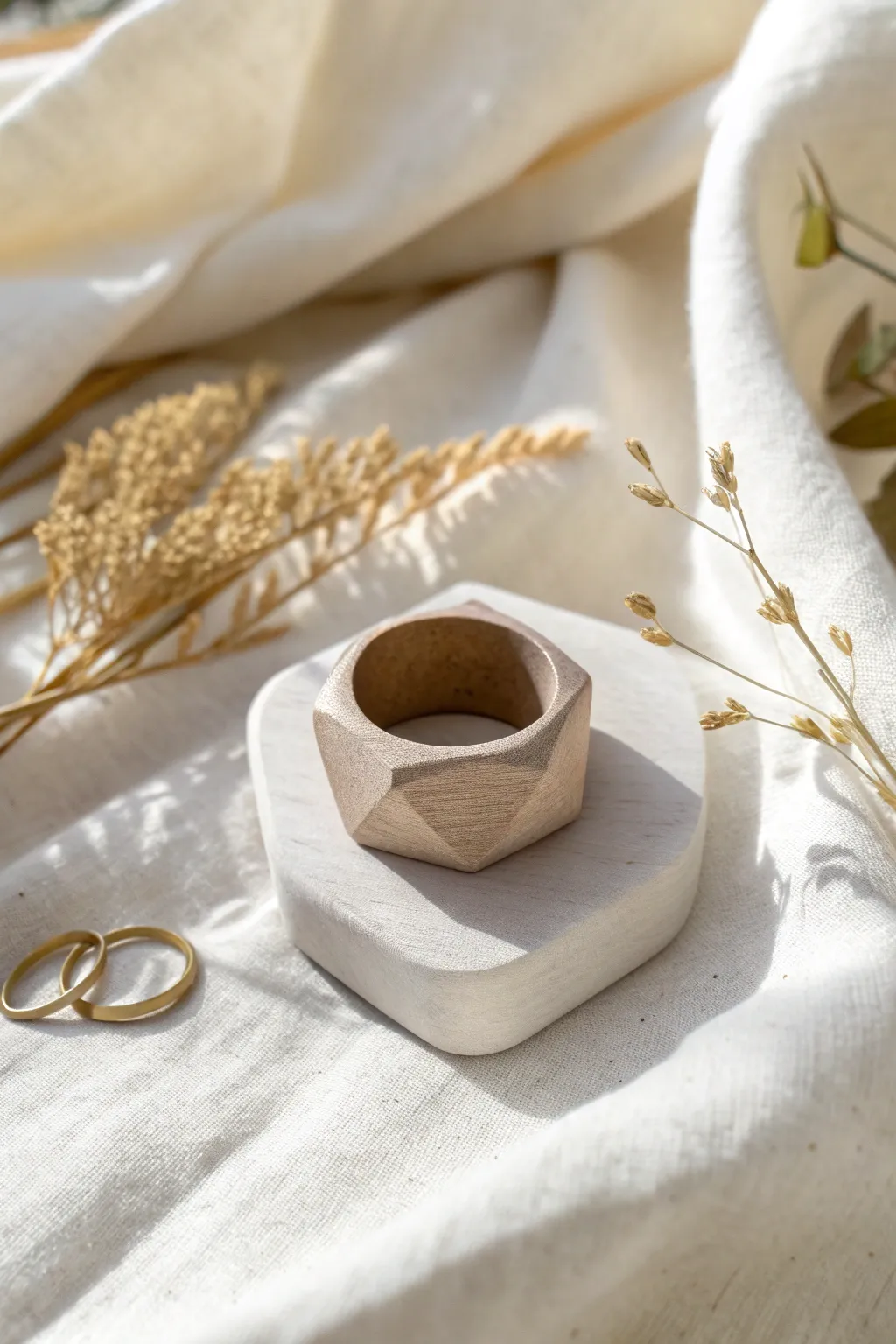 Embrace the beauty of simplicity with this handcrafted clay statement ring. Perfect for those who love unique, minimalist designs with a touch of boho flair.