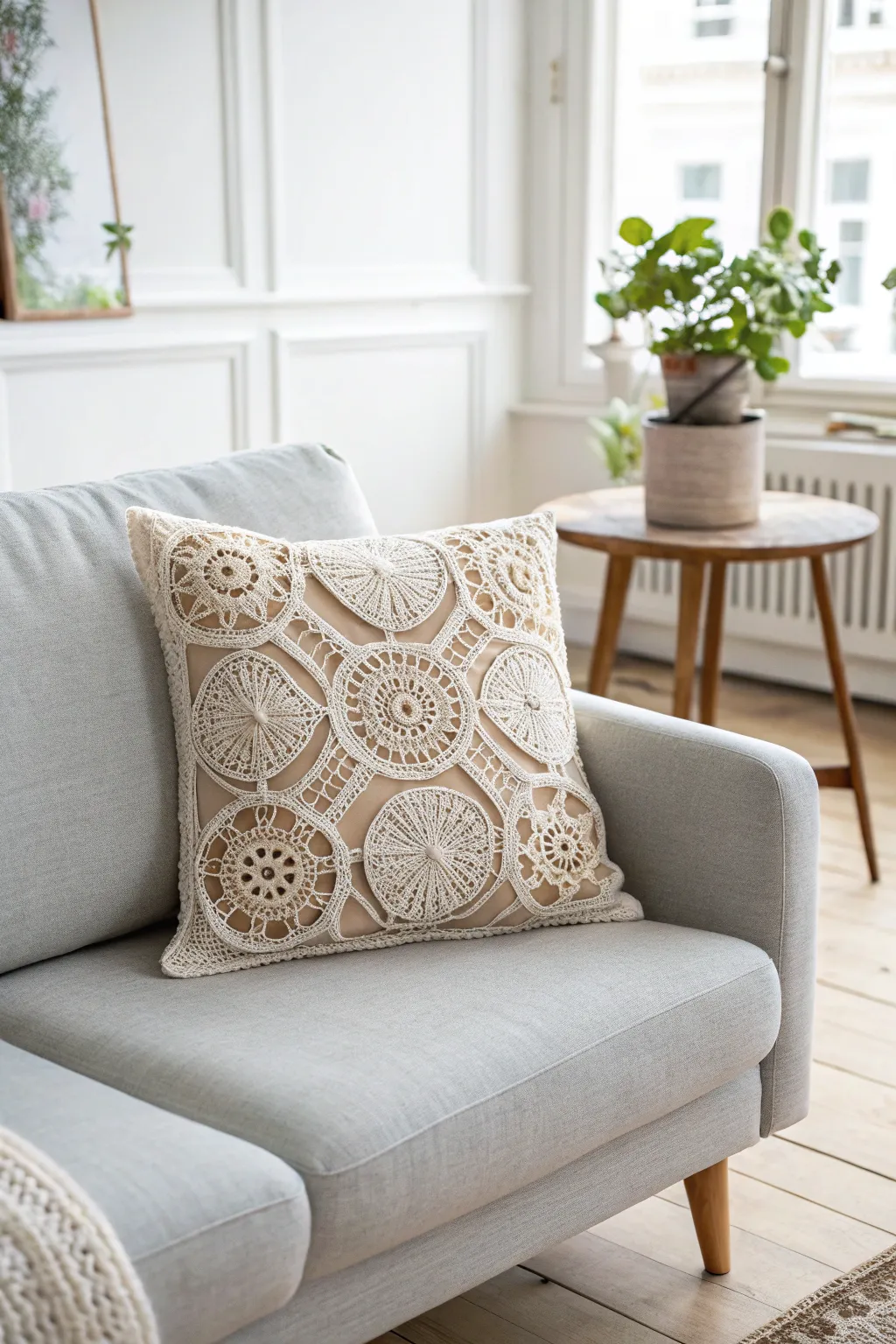 Add a cozy, handcrafted touch to your living room with these beautiful crocheted cushion covers.