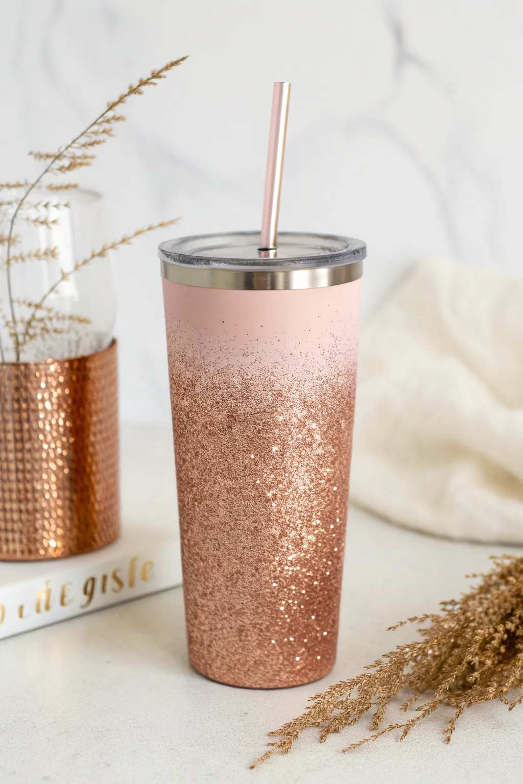 Ombre Elegance: A stunning blend of rose gold and blush pink that redefines minimalist chic.