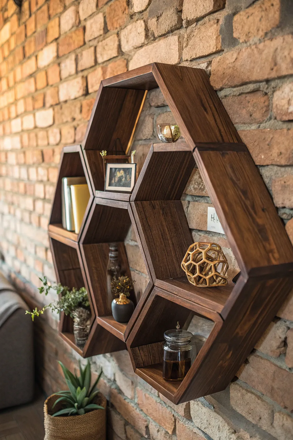 Elevate your space with the striking elegance of geometric craftsmanship.