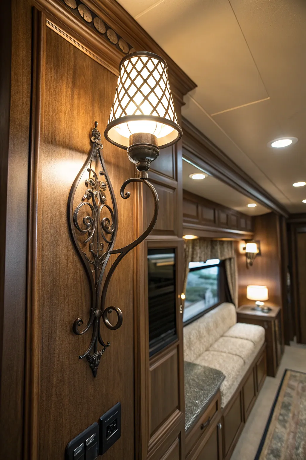 Transform your RV with modern LED lights for a cozy ambiance and a touch of craftsmanship.