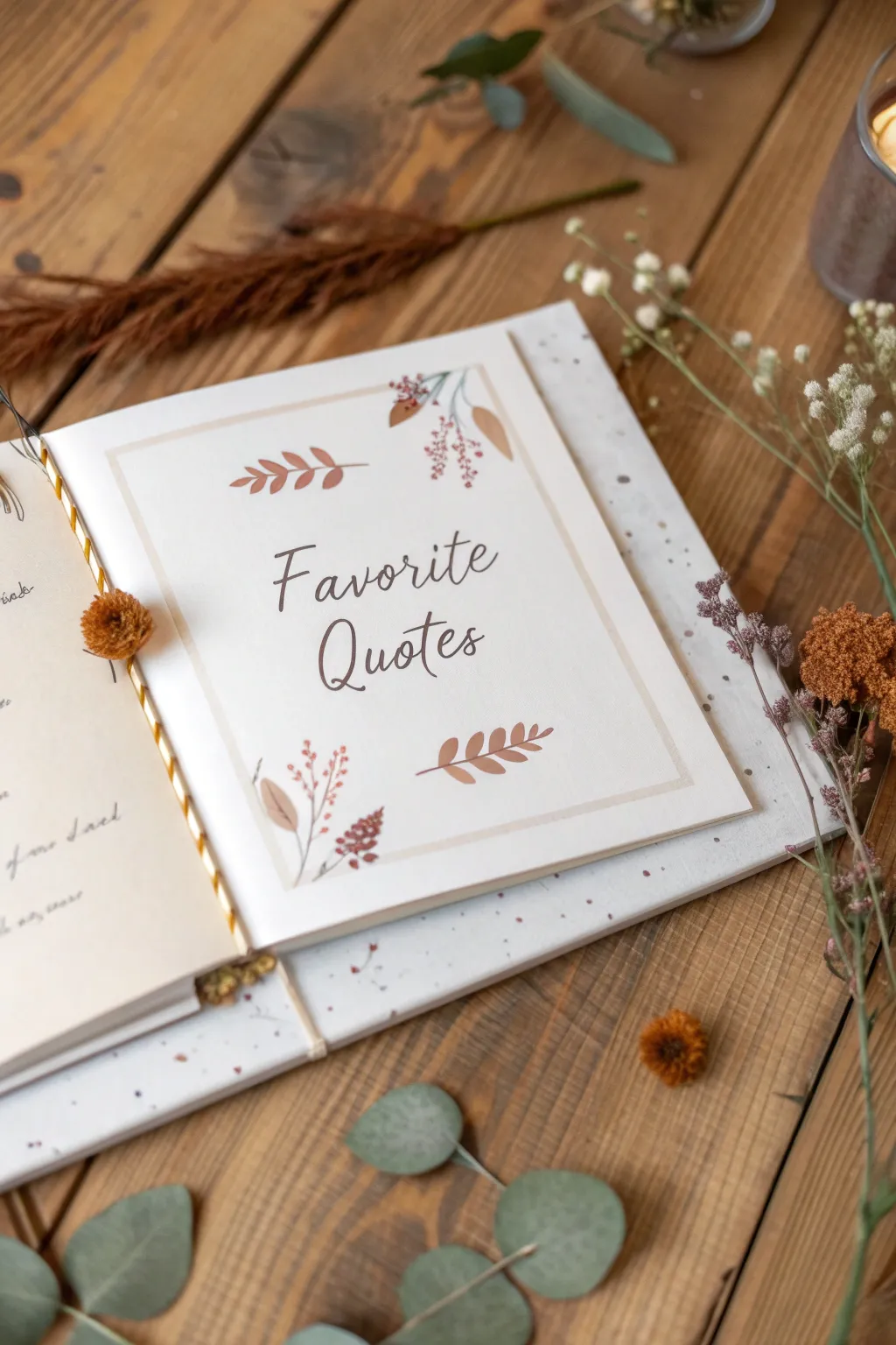 Capture the essence of your relationship with timeless quotes in your scrapbook.