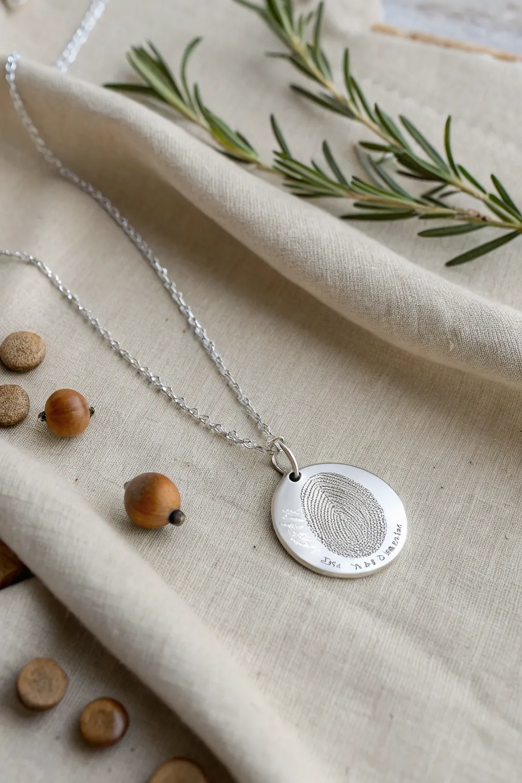 Carry a piece of your loved one with you: the artistry of fingerprint pendants.