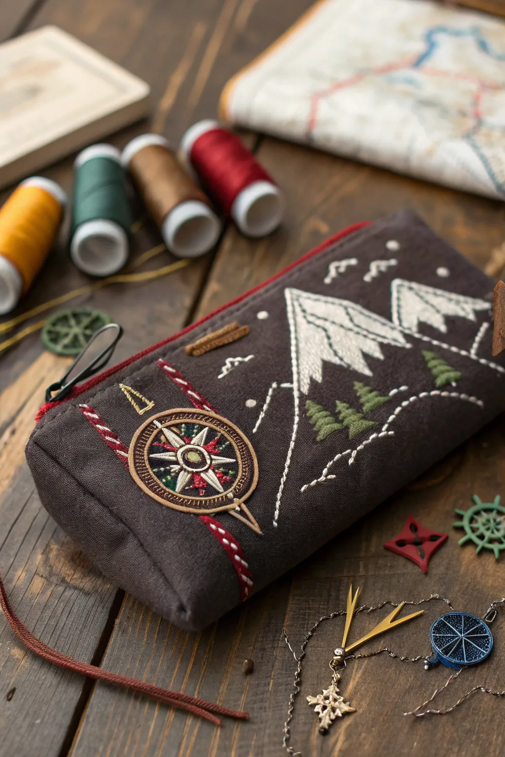 Embark on new adventures with this handcrafted pencil case—where craftsmanship meets imagination.