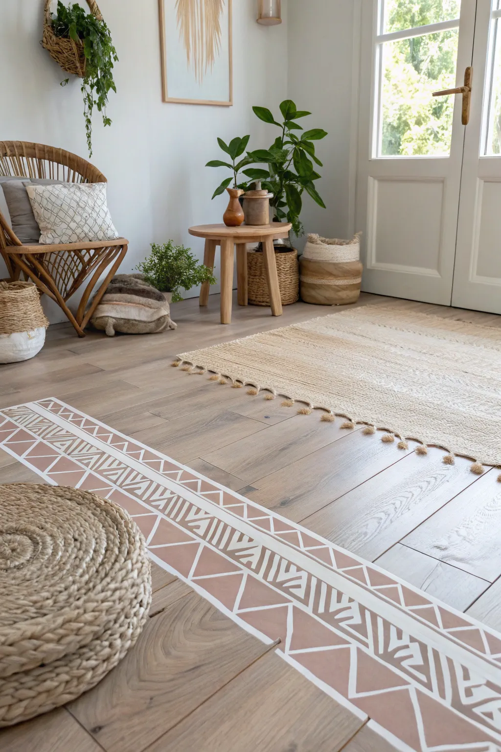 Elevate your space with natural hues and minimalist charm. 🌿✨ #ScandinavianStyle #FloorDesign