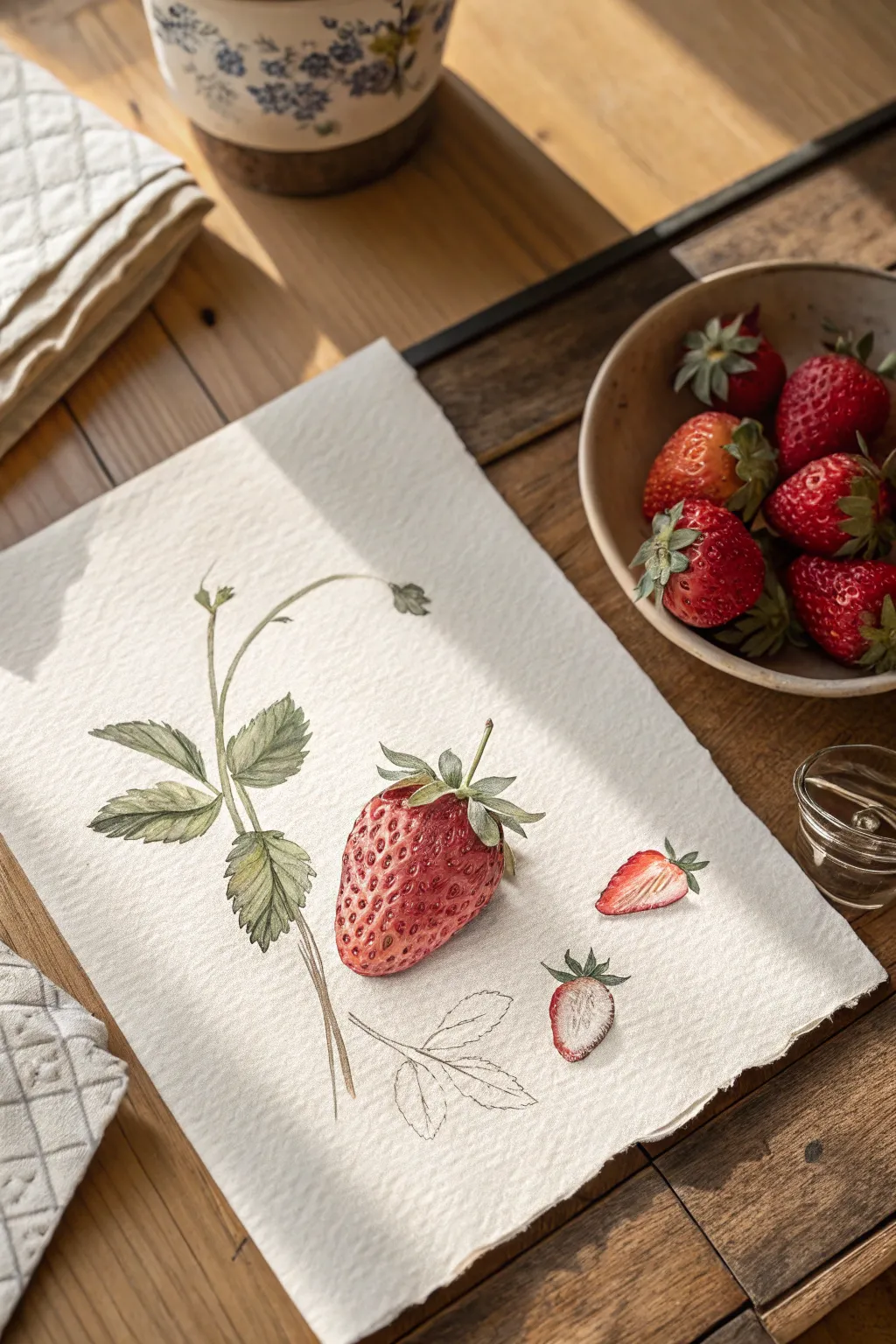 Add a sweet touch to your art with this charming strawberry inspiration.