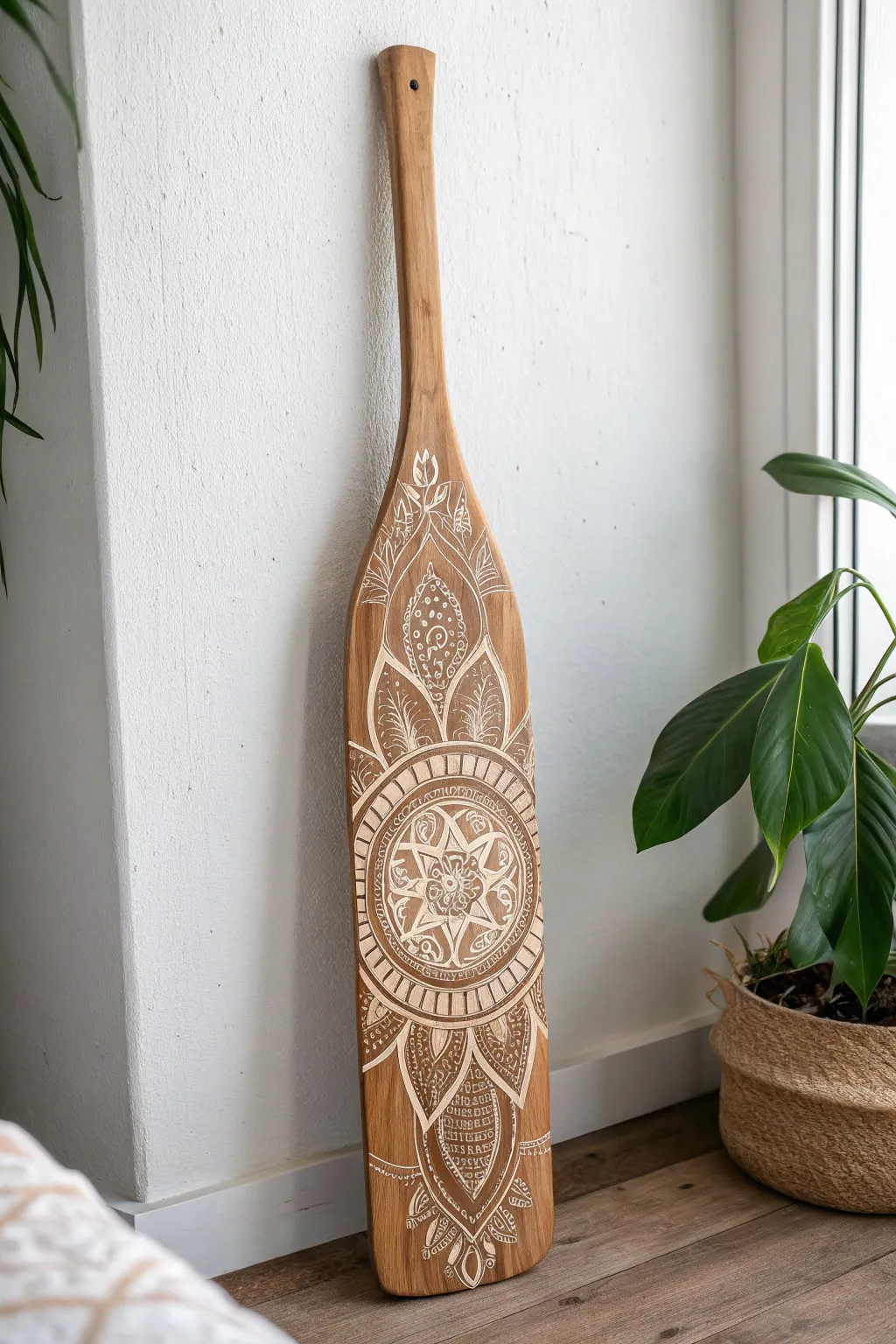 Embrace the Boho Vibes with this beautifully crafted sorority paddle, where artistry meets nature.