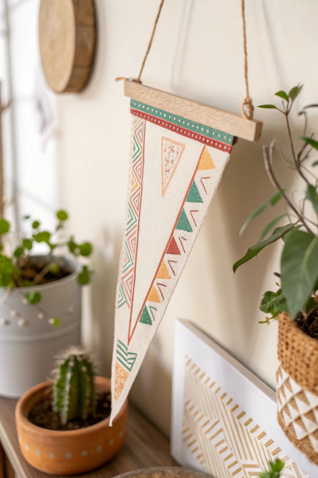 Crafted with love: A minimalist sports pennant to inspire your little athletes!