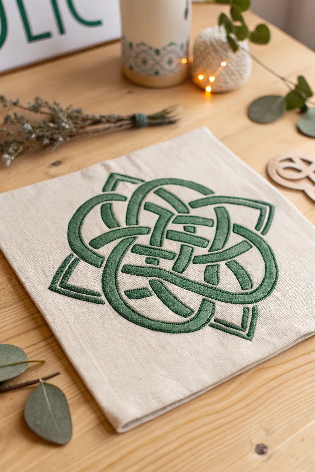 Embrace the art of Celtic knots: A touch of history and elegance for your minimalist space.