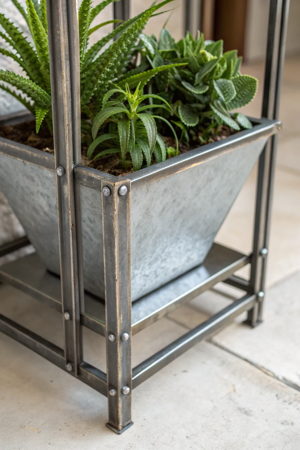 Transform your space with this stunning fusion of metal and nature. #Craftsmanship #SteelElegance