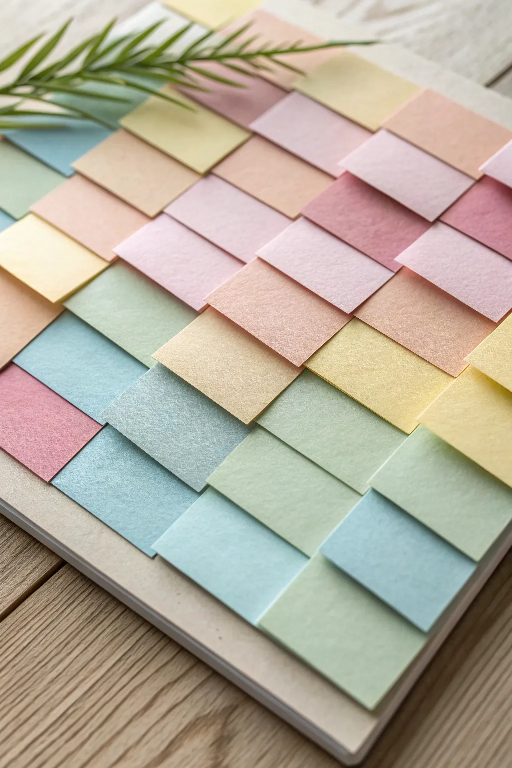Discover the art of simplicity with colorful sticky note collages that bring a touch of Scandinavian charm to your space.