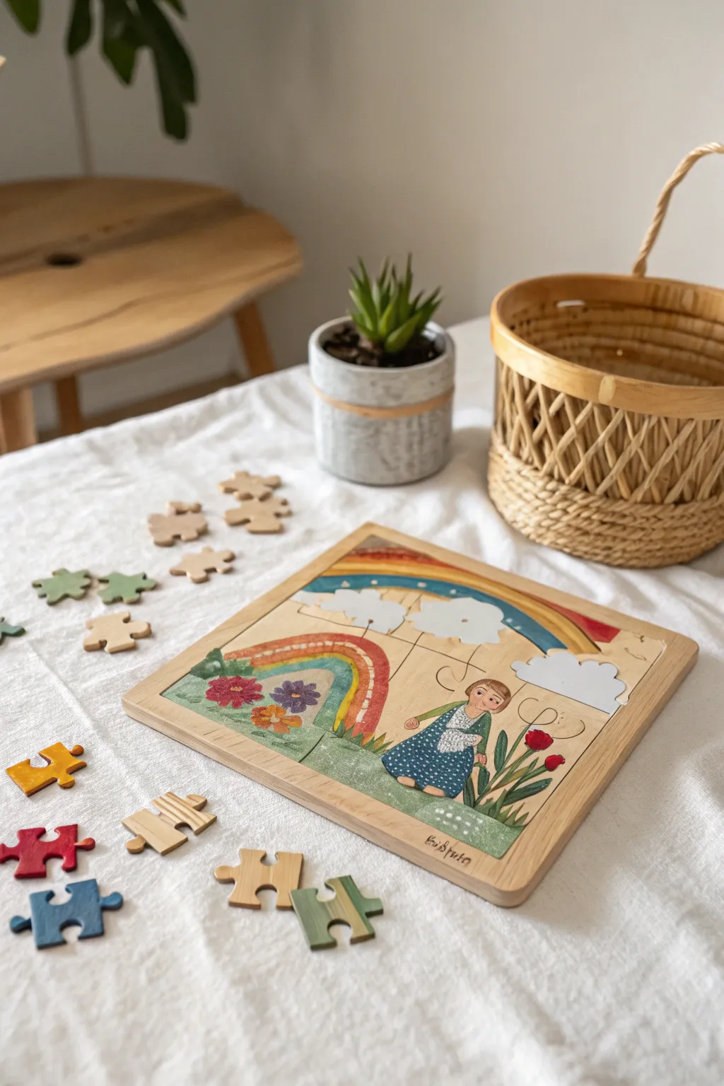 Transform your child's doodles into a delightful wooden puzzle that captures their creativity and imagination.