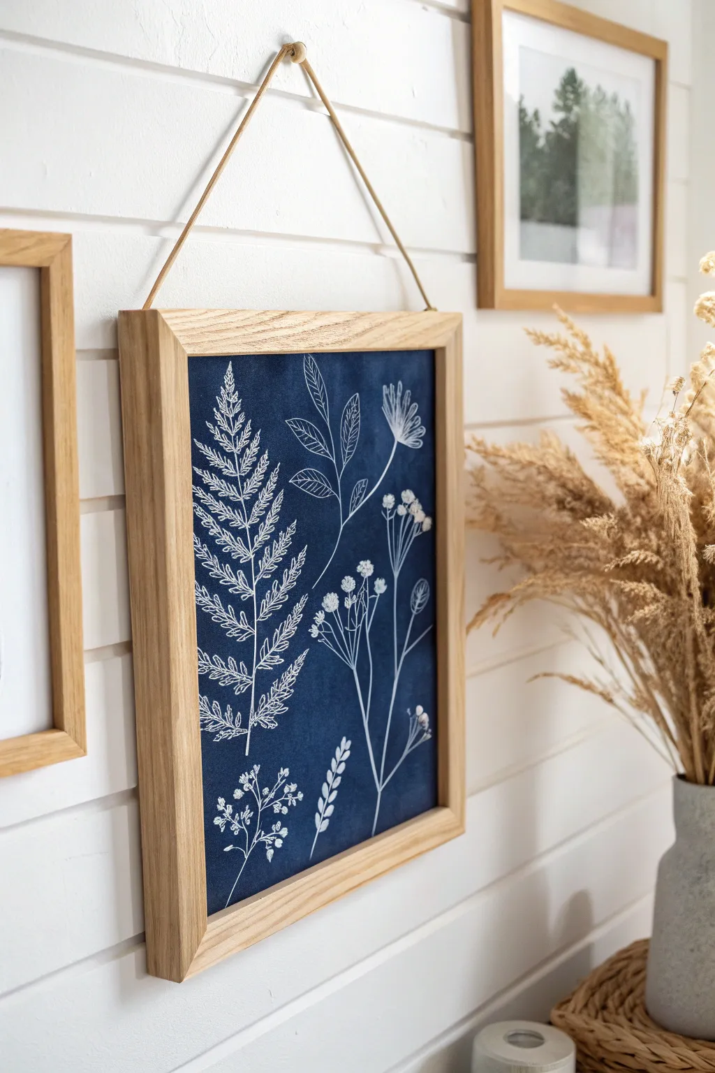 Elevate your space with the natural elegance of framed sunprints.