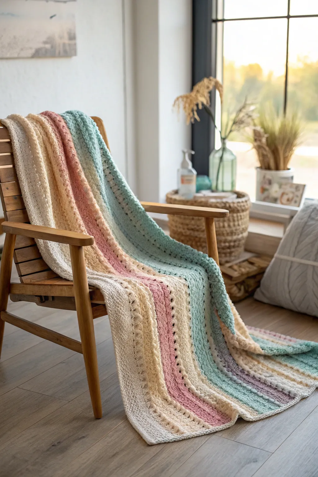 Capture the beauty of daily highs and lows with this exquisite temperature blanket design.