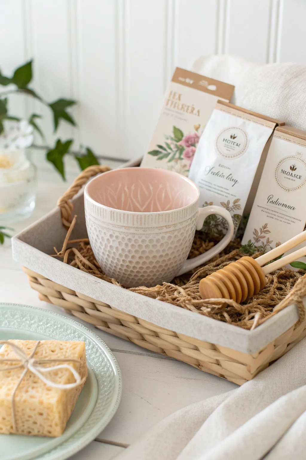 Indulge in a moment of tranquility with our Tea Time Treats basket—where simplicity meets elegance.