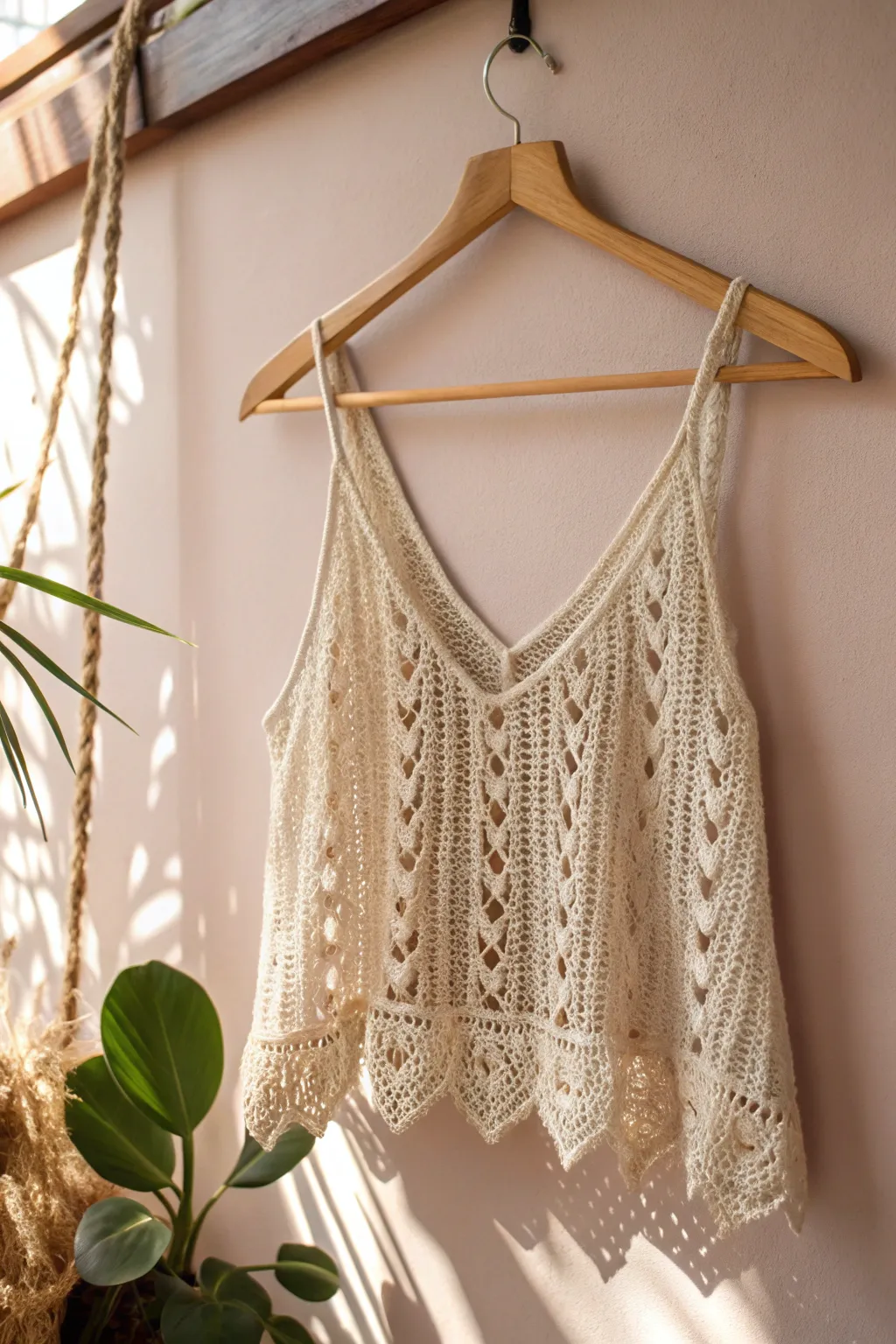 Embrace summer's breeze with the elegance of handcrafted lacy tops, perfectly blending simplicity and style.