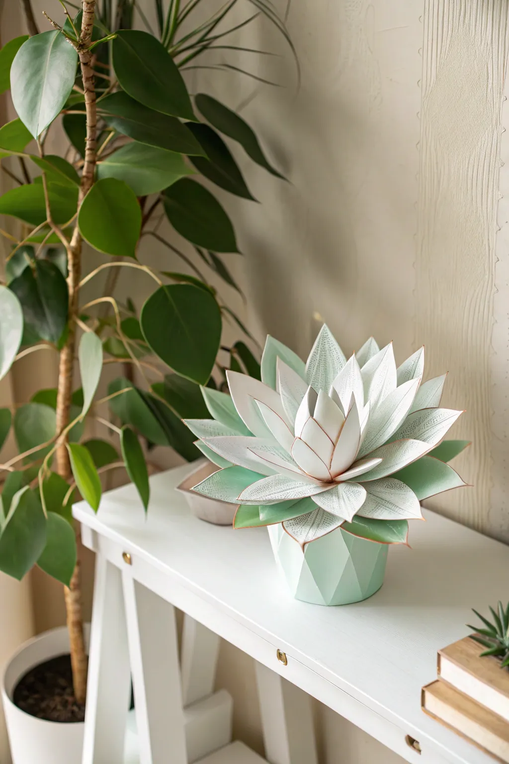 Bring a touch of nature indoors with beautifully crafted origami plants - no watering required!