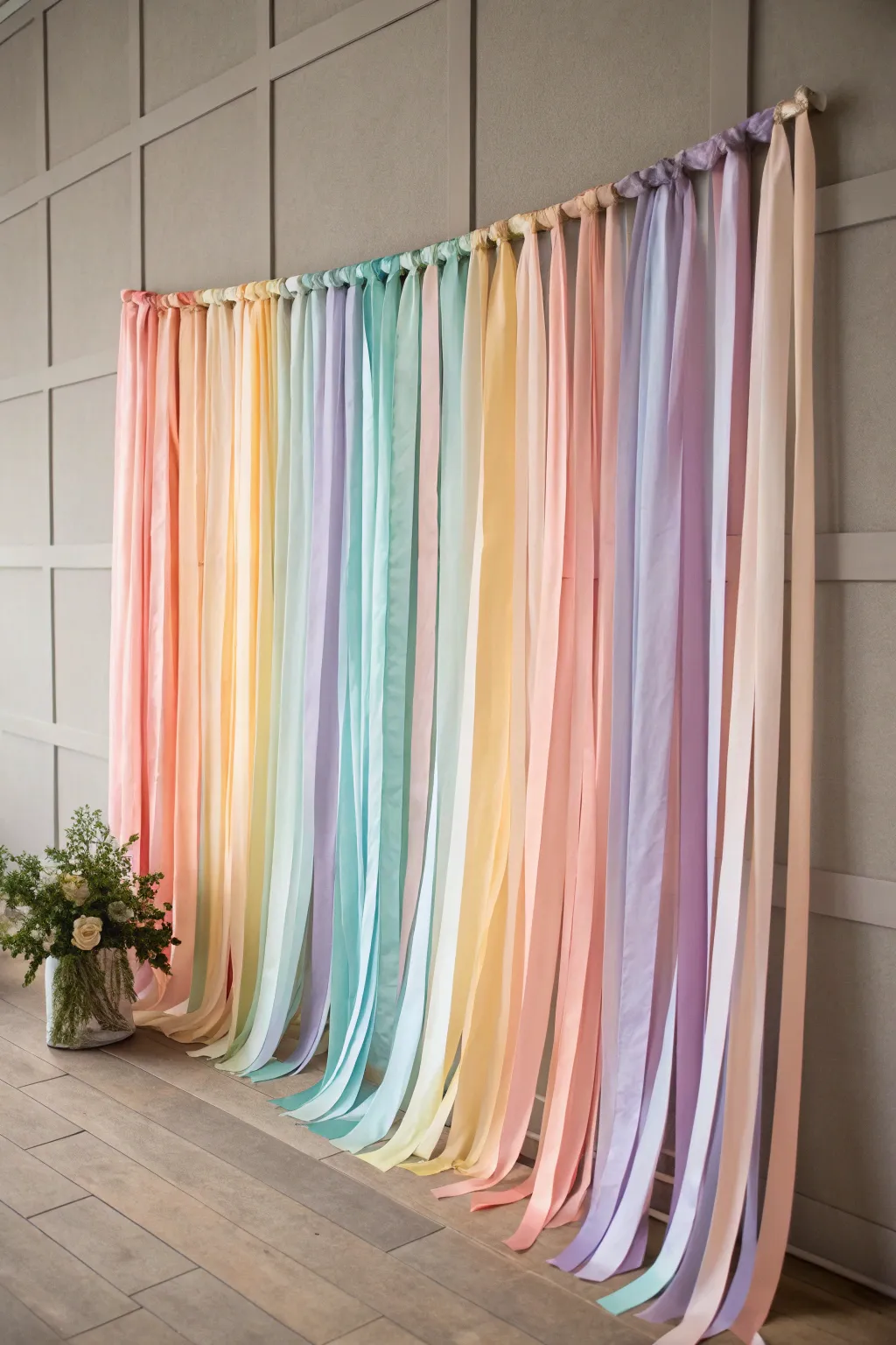 Embrace the magic of a cascading rainbow with minimalist charm.