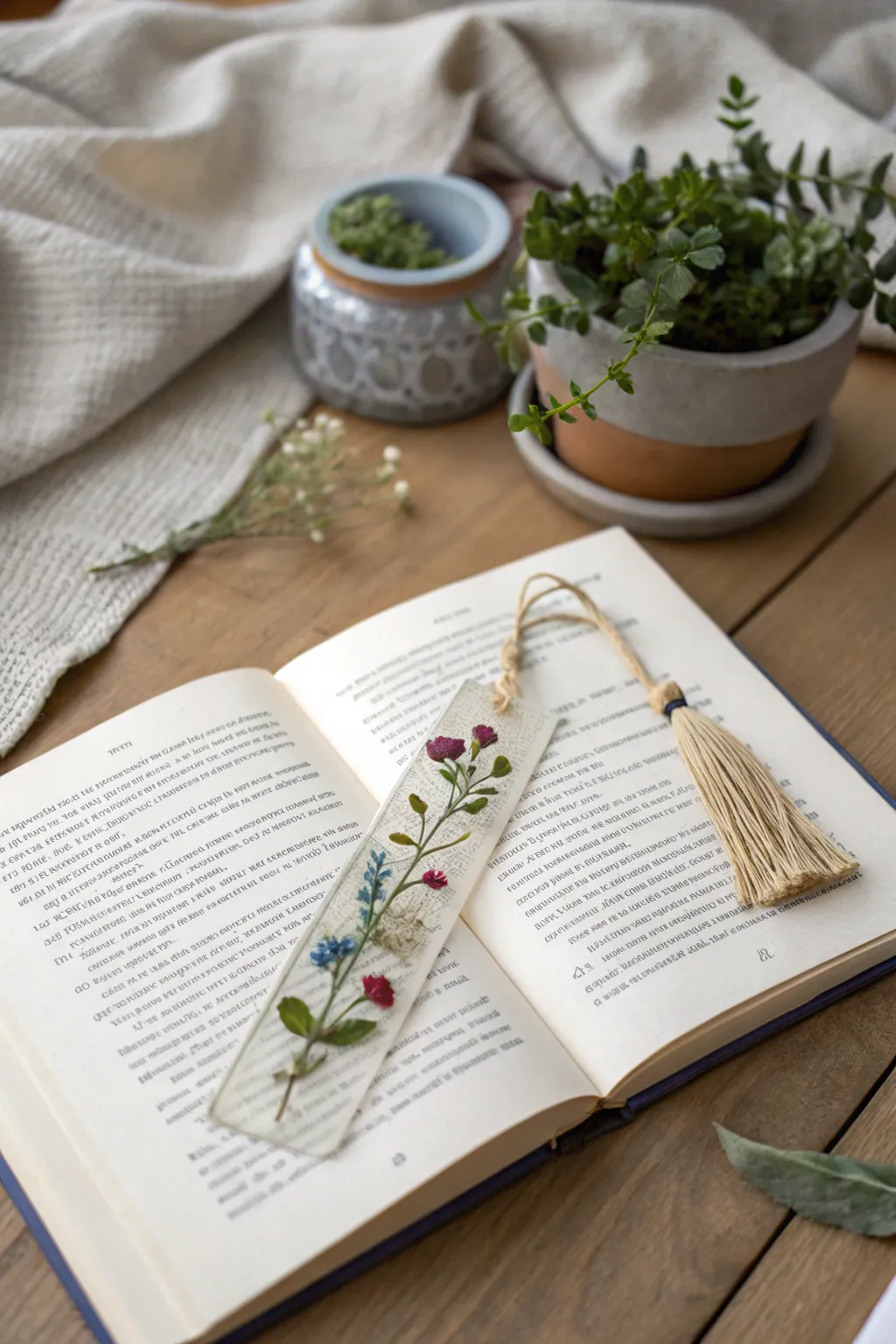 Elevate your reading experience with nature-inspired resin bookmarks, where each page turns into a piece of art.