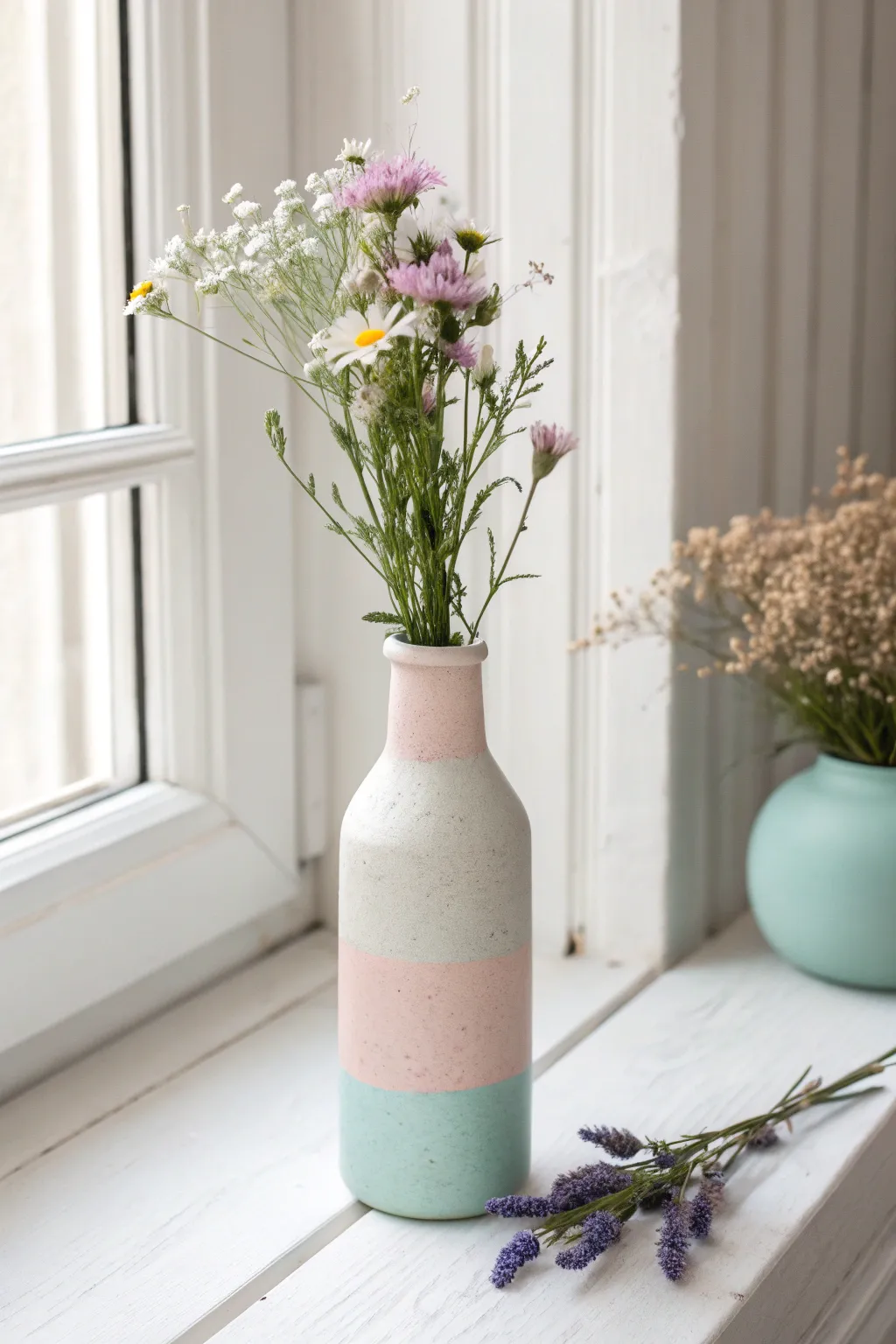 Transform your table with eco-friendly elegance: a minimalist vase with a Boho touch.