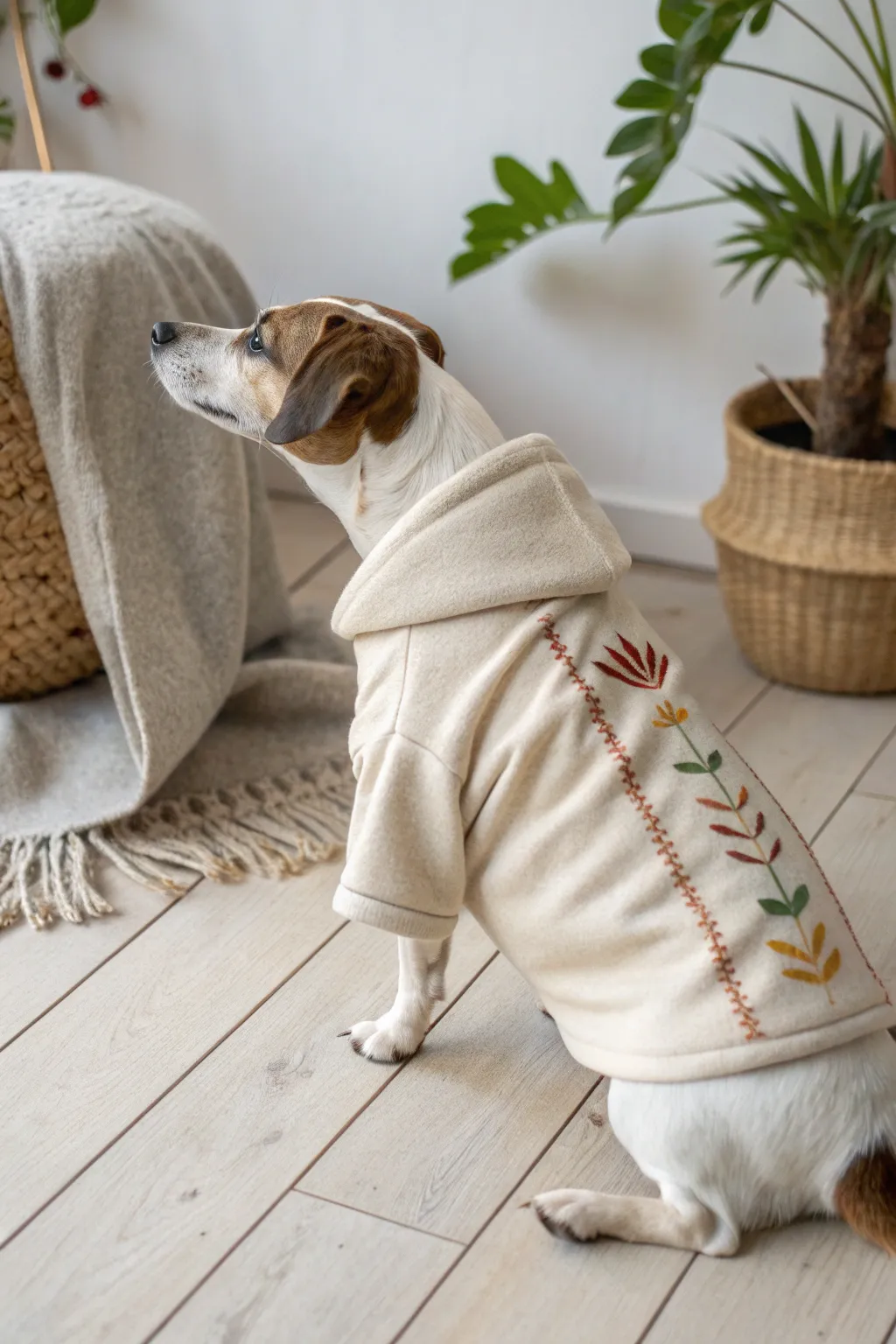 Transform your old sweatshirt into a charming dog sweater – a perfect blend of comfort and style for your furry friend!