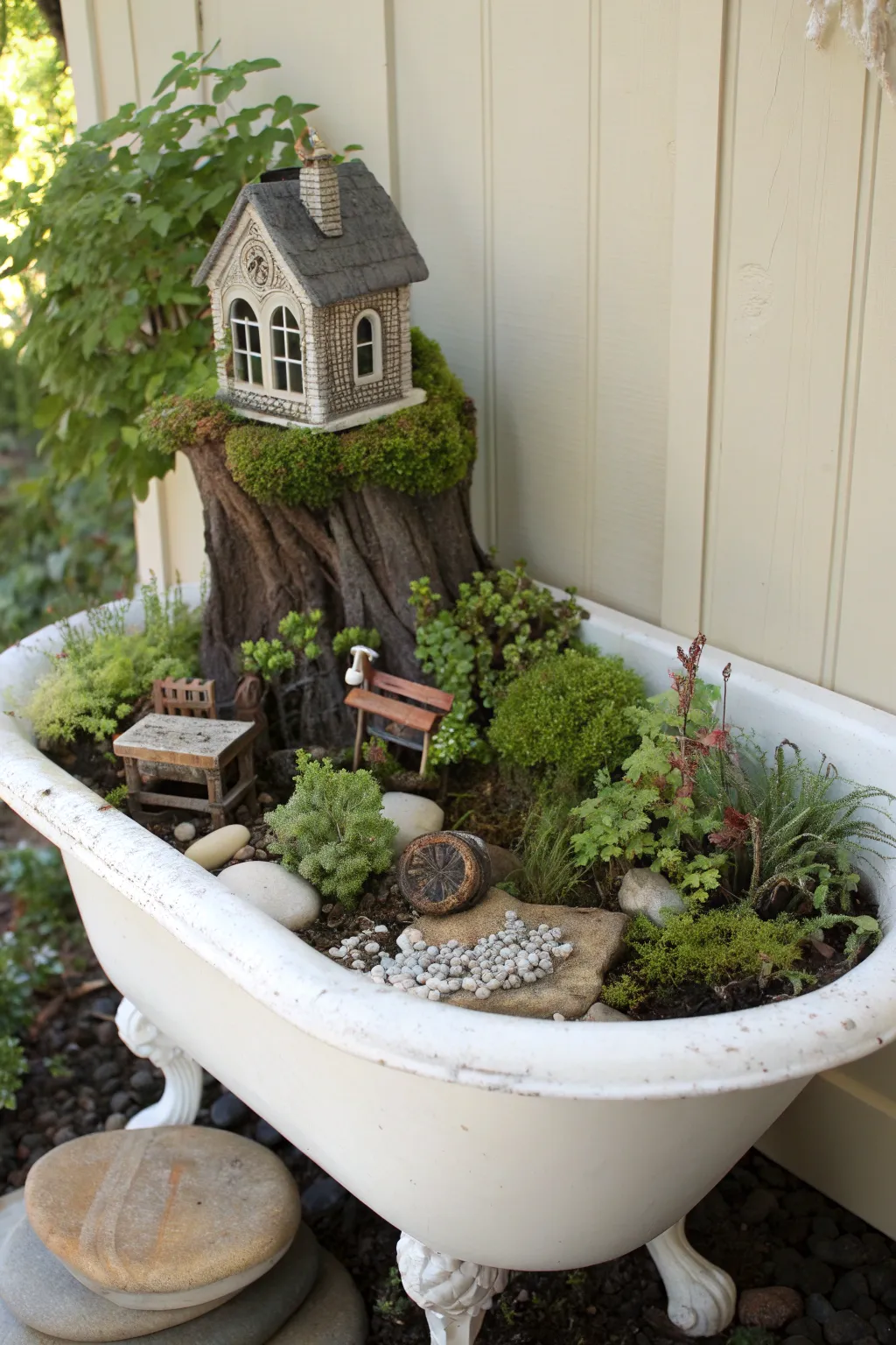 Transform an old sink into a magical fairy garden—where imagination blooms and enchantment thrives!