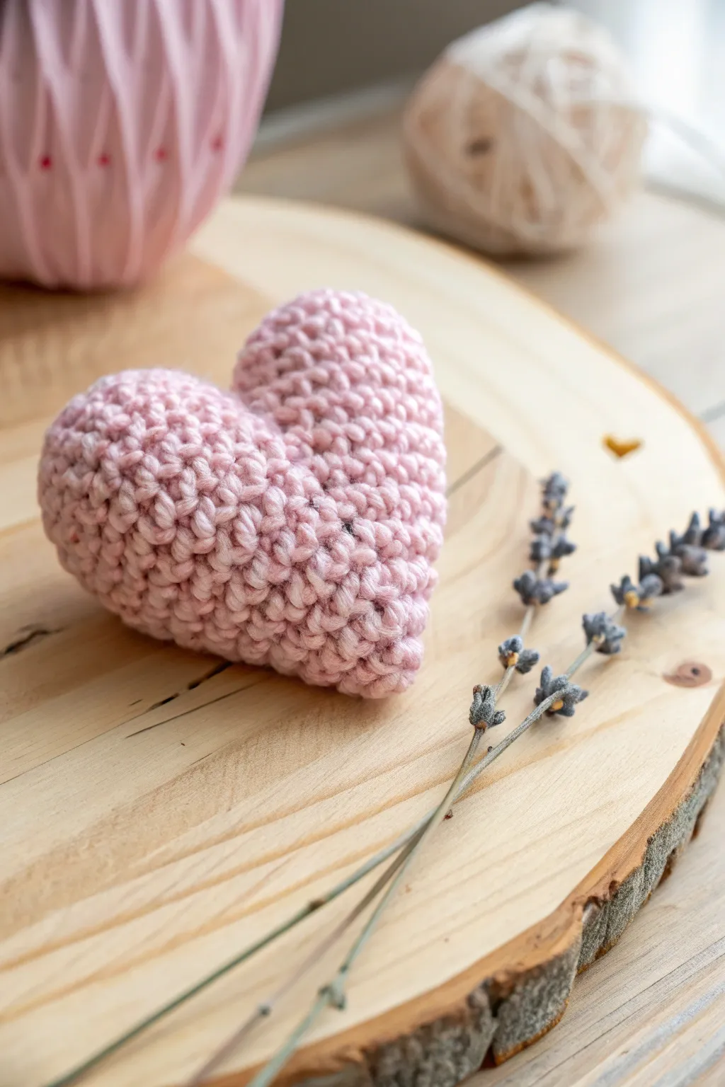Add a touch of handmade love to your day with these charming mini heart plushies.