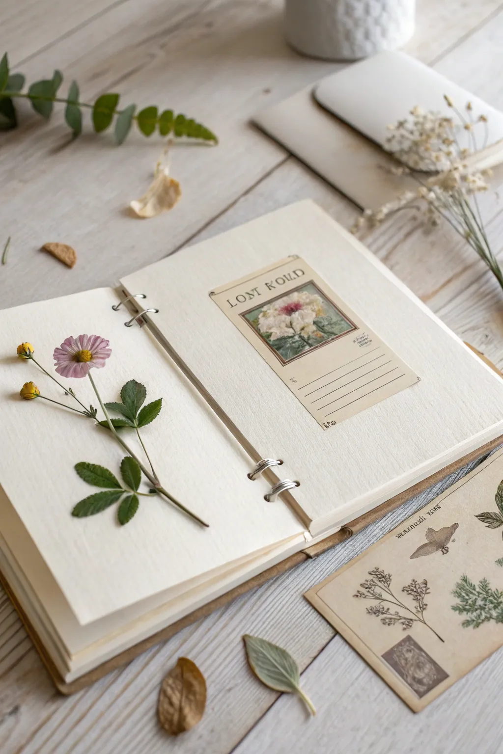 Capture cherished memories with a minimalist touch—personalize your Valentine's scrapbook with heartfelt mementos.