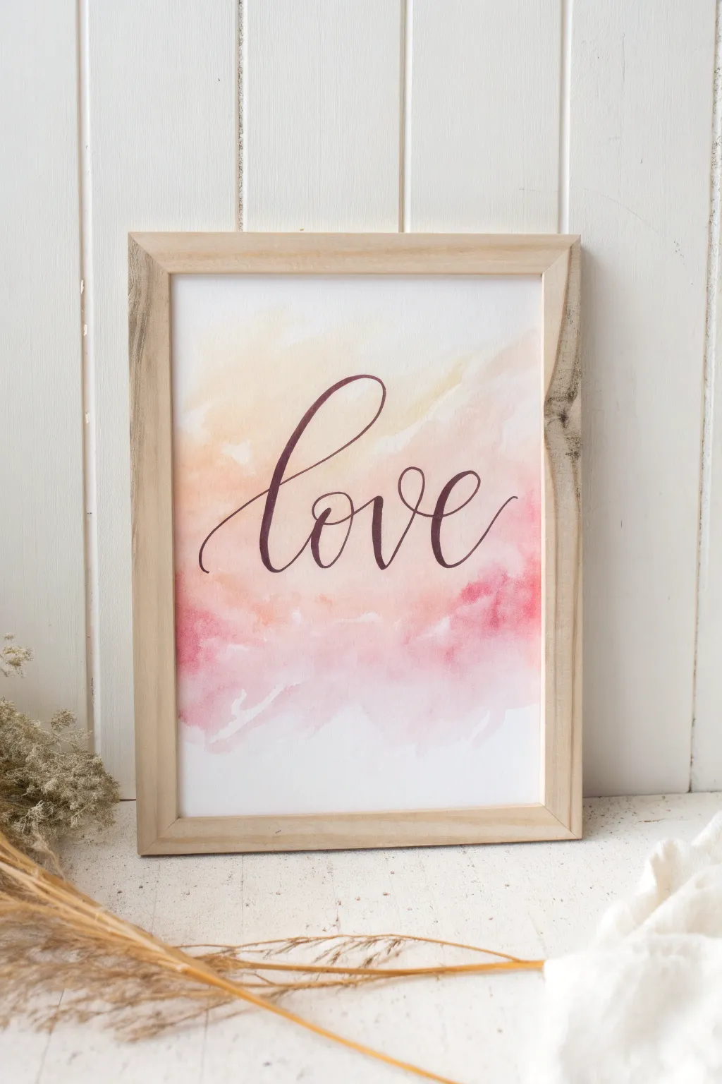 Capture the essence of love with a watercolor quote that speaks to the heart.