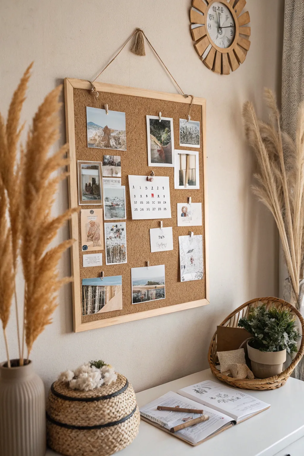 Create your dream vision board with a touch of boho flair and minimalist elegance!