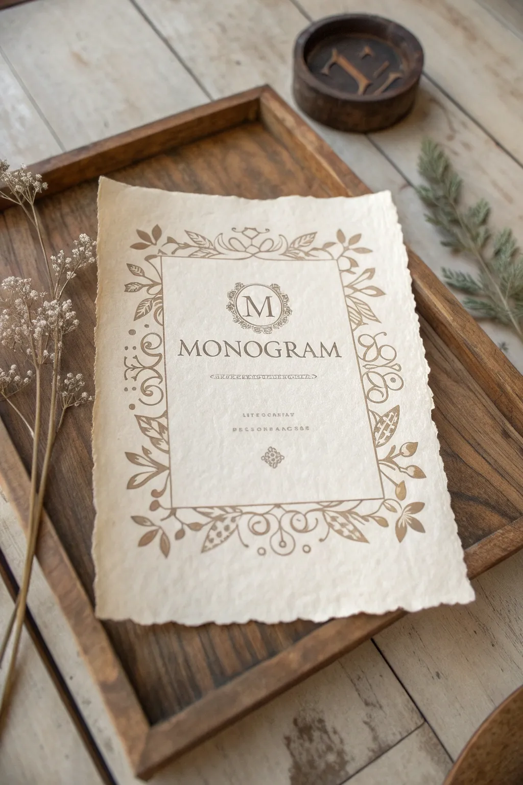 Elevate your lettering with vintage monogram elegance, where craftsmanship meets timeless style.