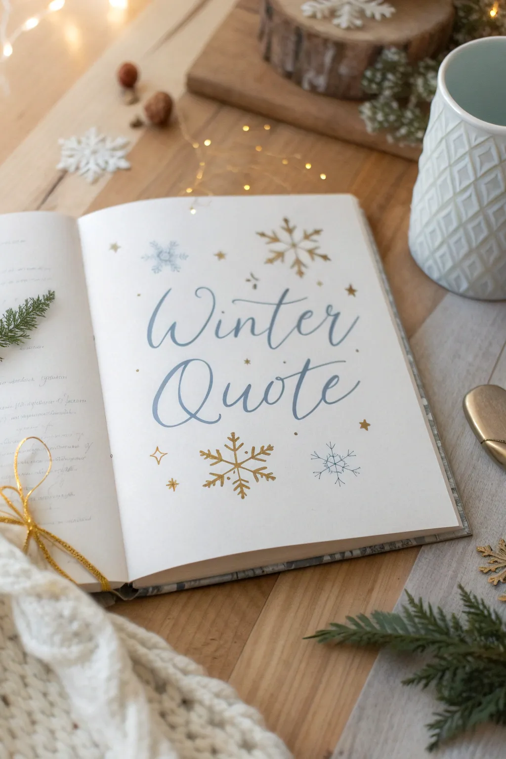 Capture the essence of winter with heartfelt quotes that add warmth and personality to your scrapbook pages.