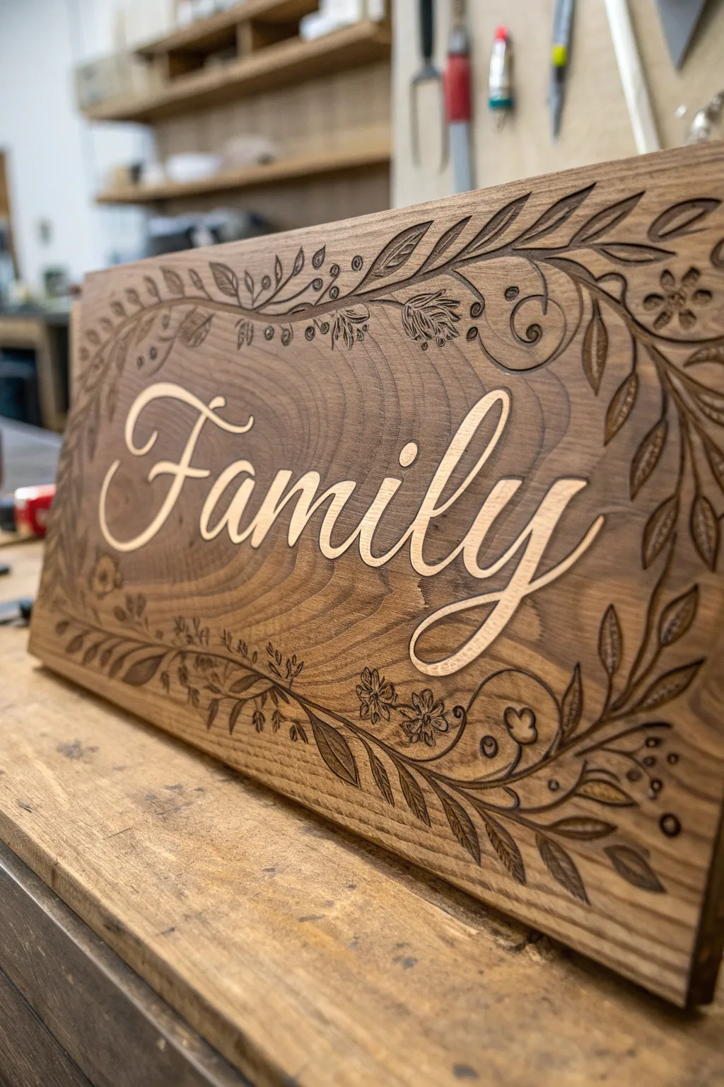 Craftsmanship at its finest: Personalized wooden signs that tell a story.