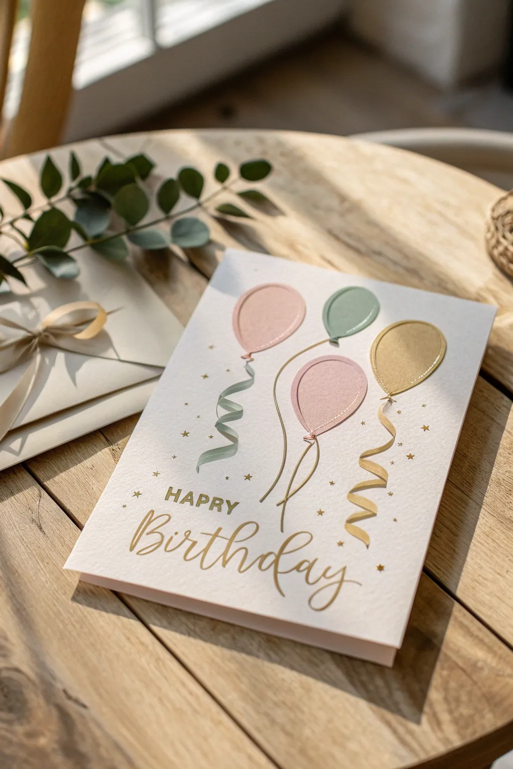 Celebrate in style with a handcrafted touch: a minimalist birthday card for a special 60th milestone.