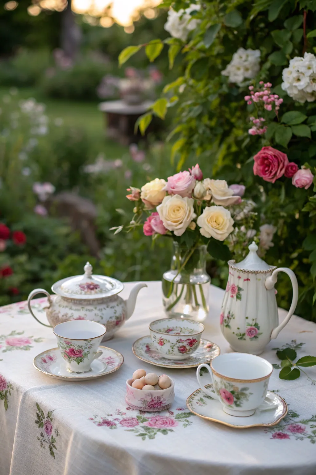 Step back in time with an elegant vintage tea party.