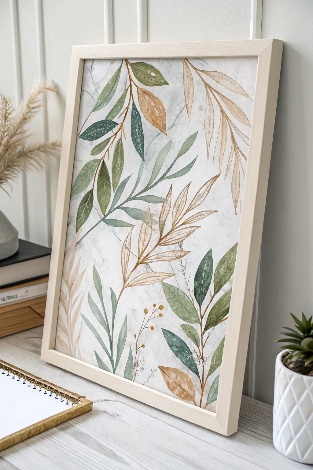 Bring the serenity of nature indoors with this elegant, nature-inspired watercolor masterpiece.