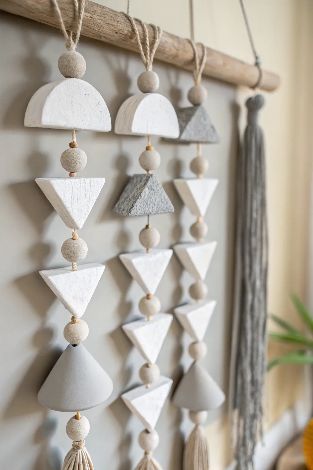 Embrace the beauty of simplicity with this monochrome clay wall art, perfect for a serene and stylish space.