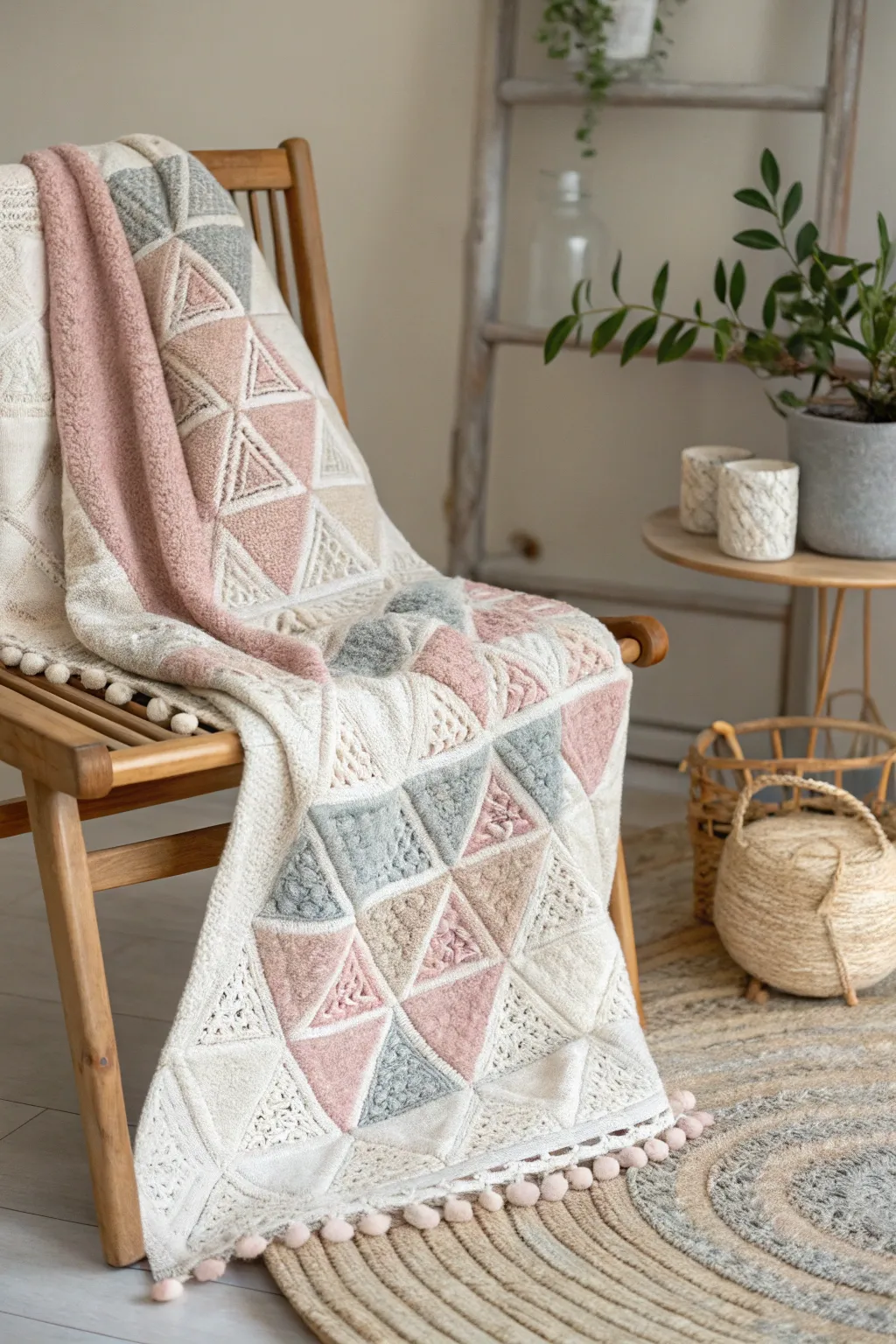 Transform your nursery with the artistic charm of geometric shapes—where simplicity meets elegance.