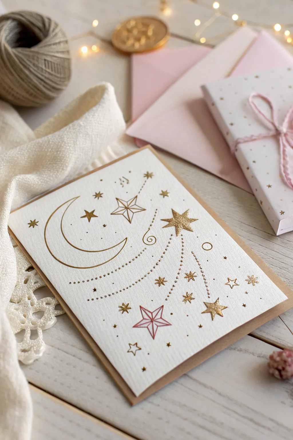 Welcome a little dreamer with celestial charm and minimalist elegance.