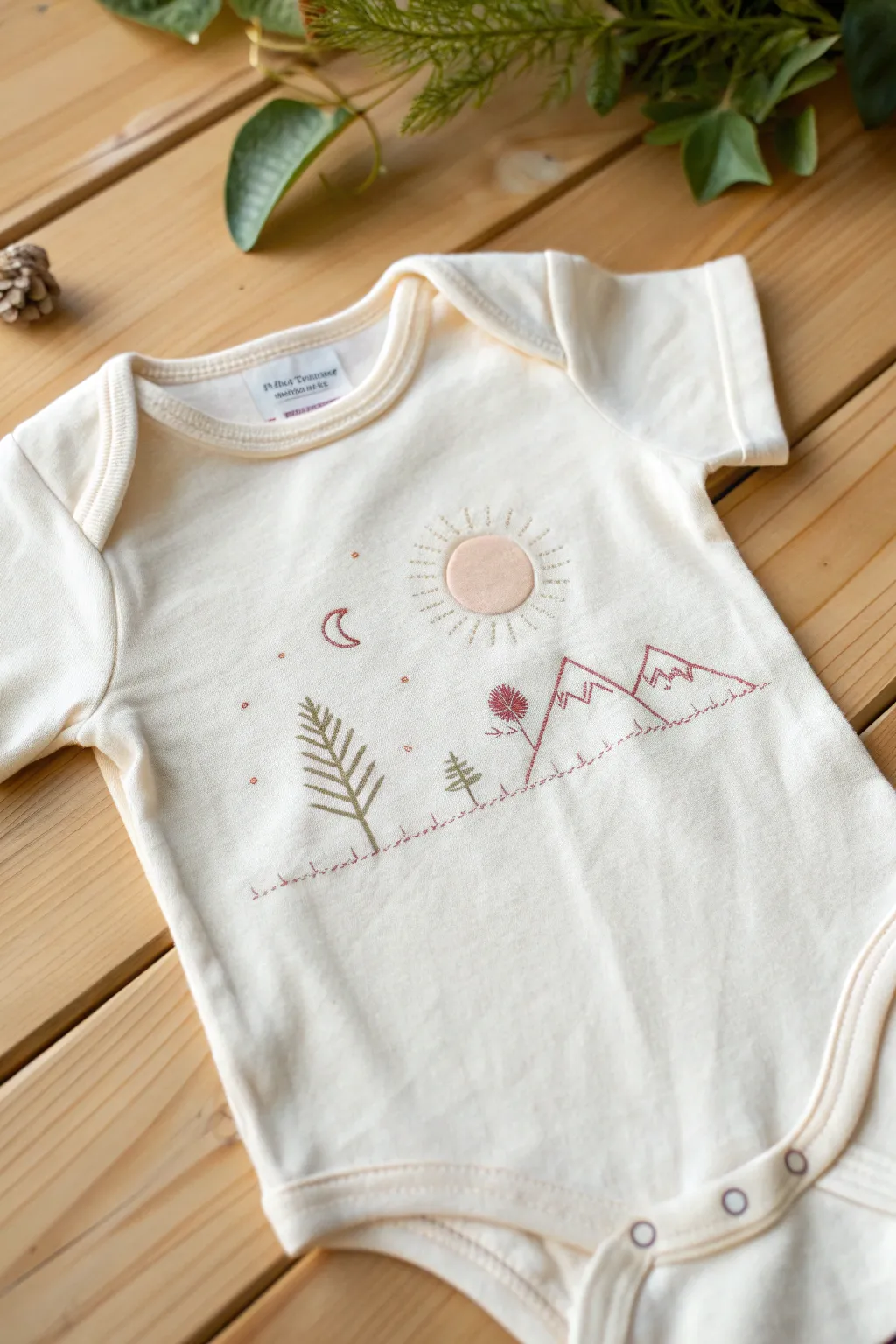 Add a personal touch to your baby's wardrobe with charming, hand-embroidered designs.