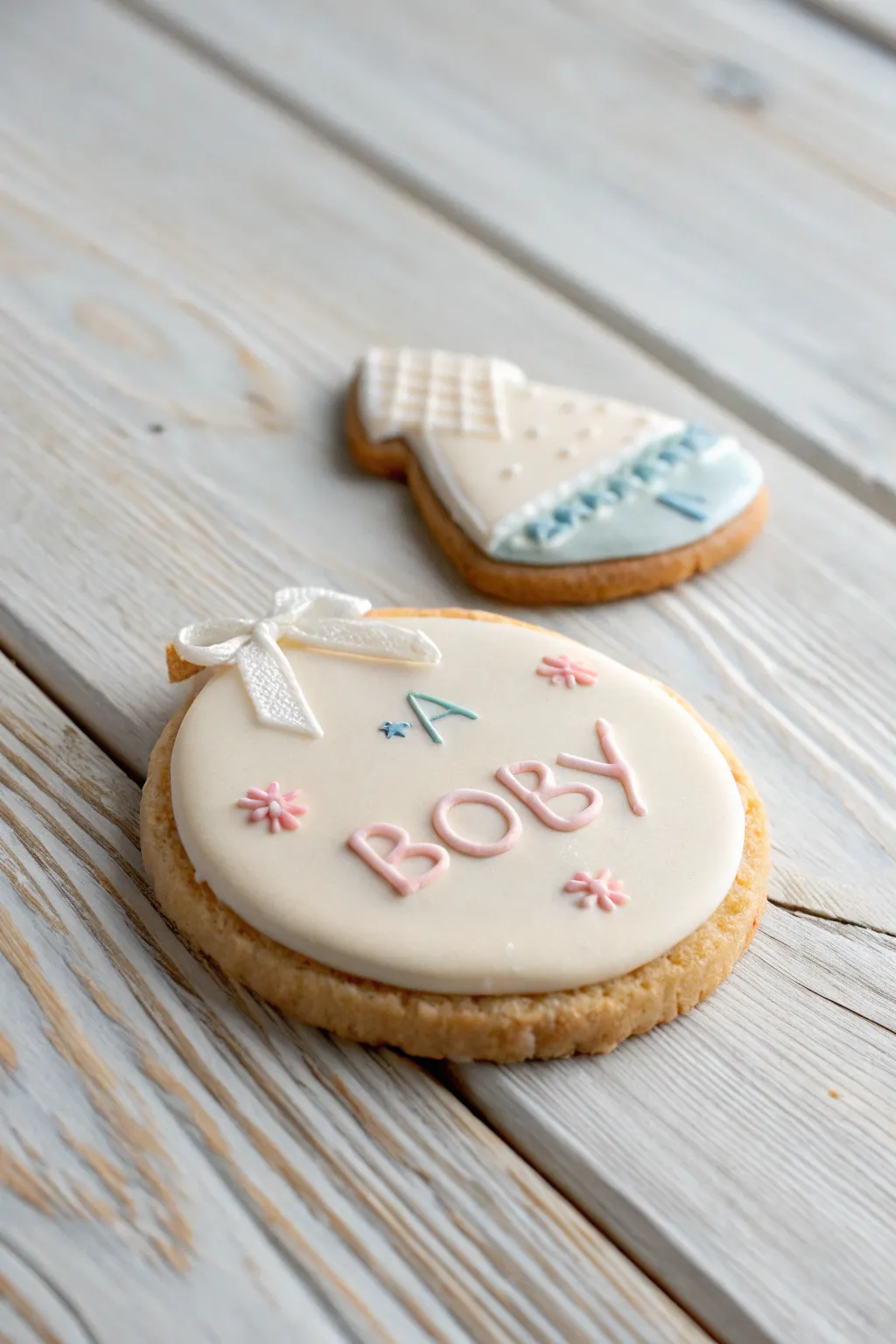 Unveil the surprise with every bite: A delightful gender reveal cookie that's as stylish as it is fun!