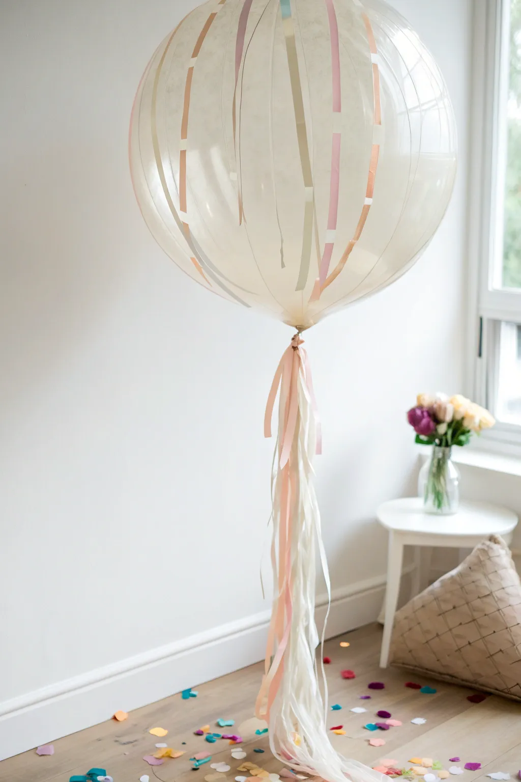 Elevate your party decor with a chic and simple balloon piñata – the perfect blend of fun and style!