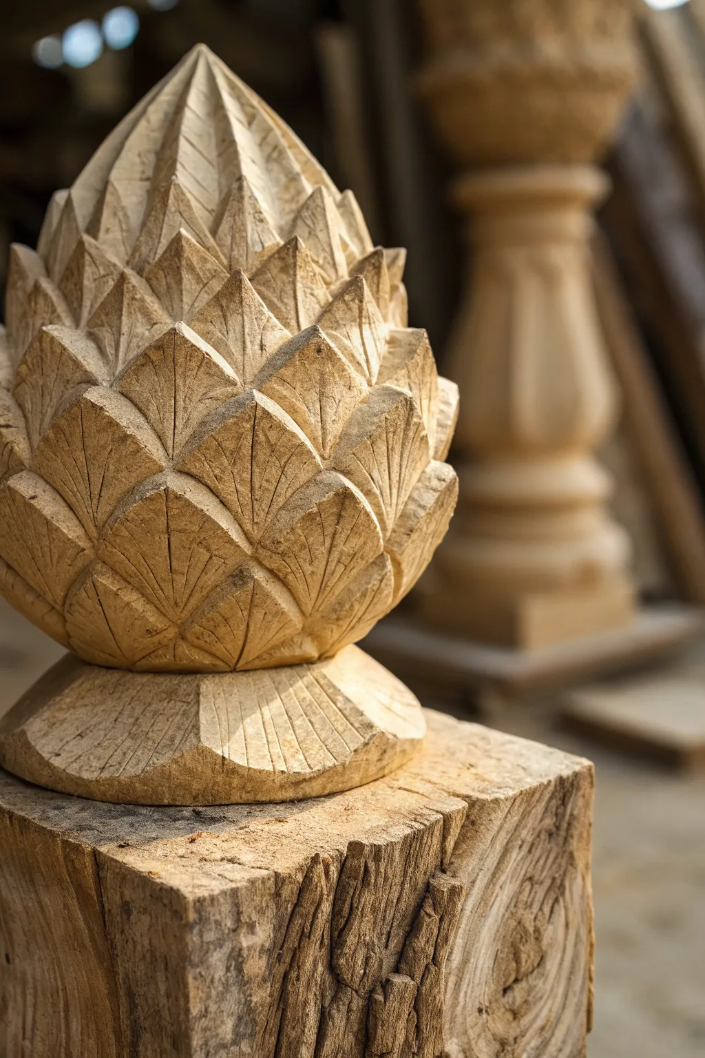 Embrace the Beauty of Raw Craftsmanship: A Textured Balsa Wood Masterpiece