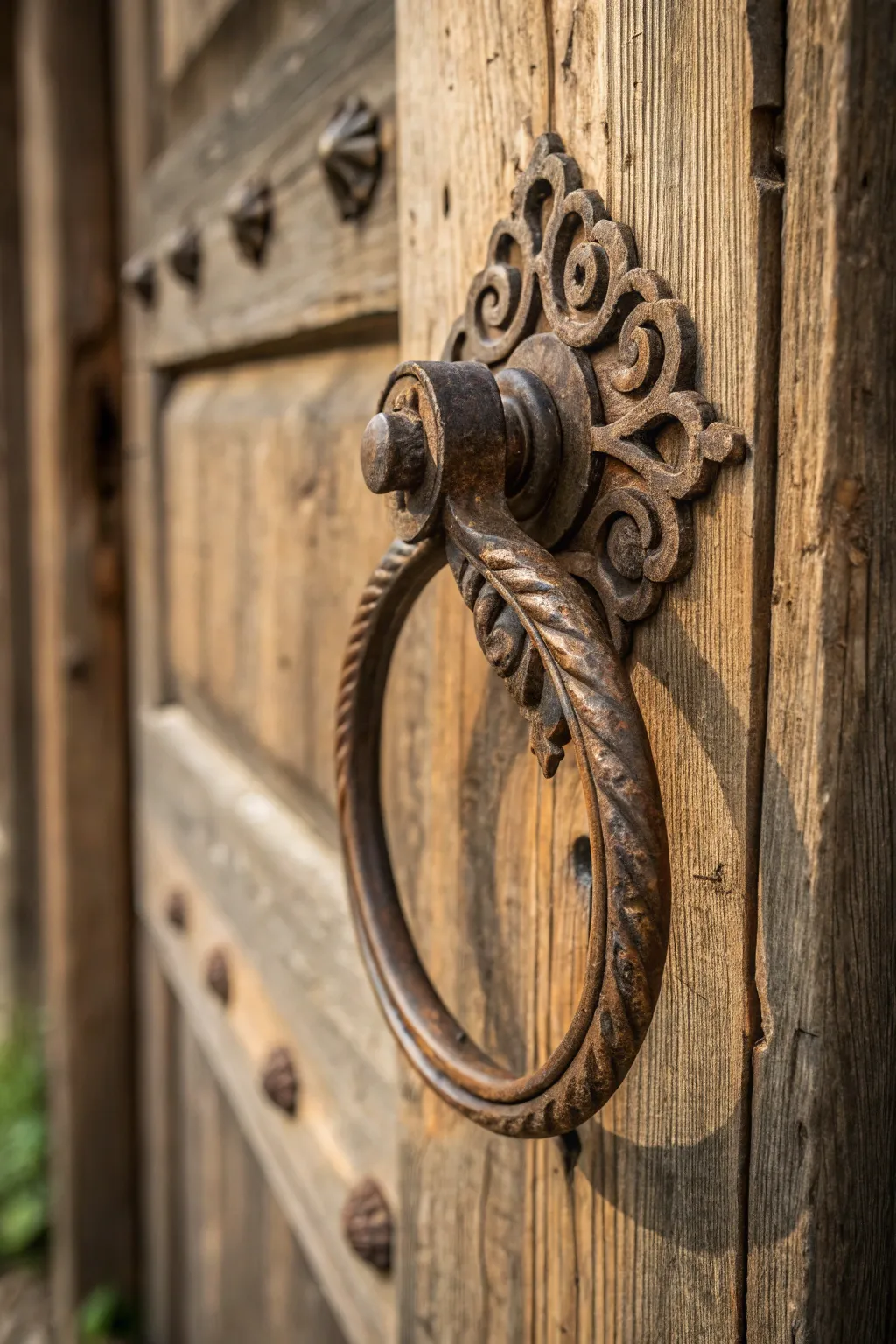 Add a touch of timeless elegance with antique iron handles that tell a story of craftsmanship.