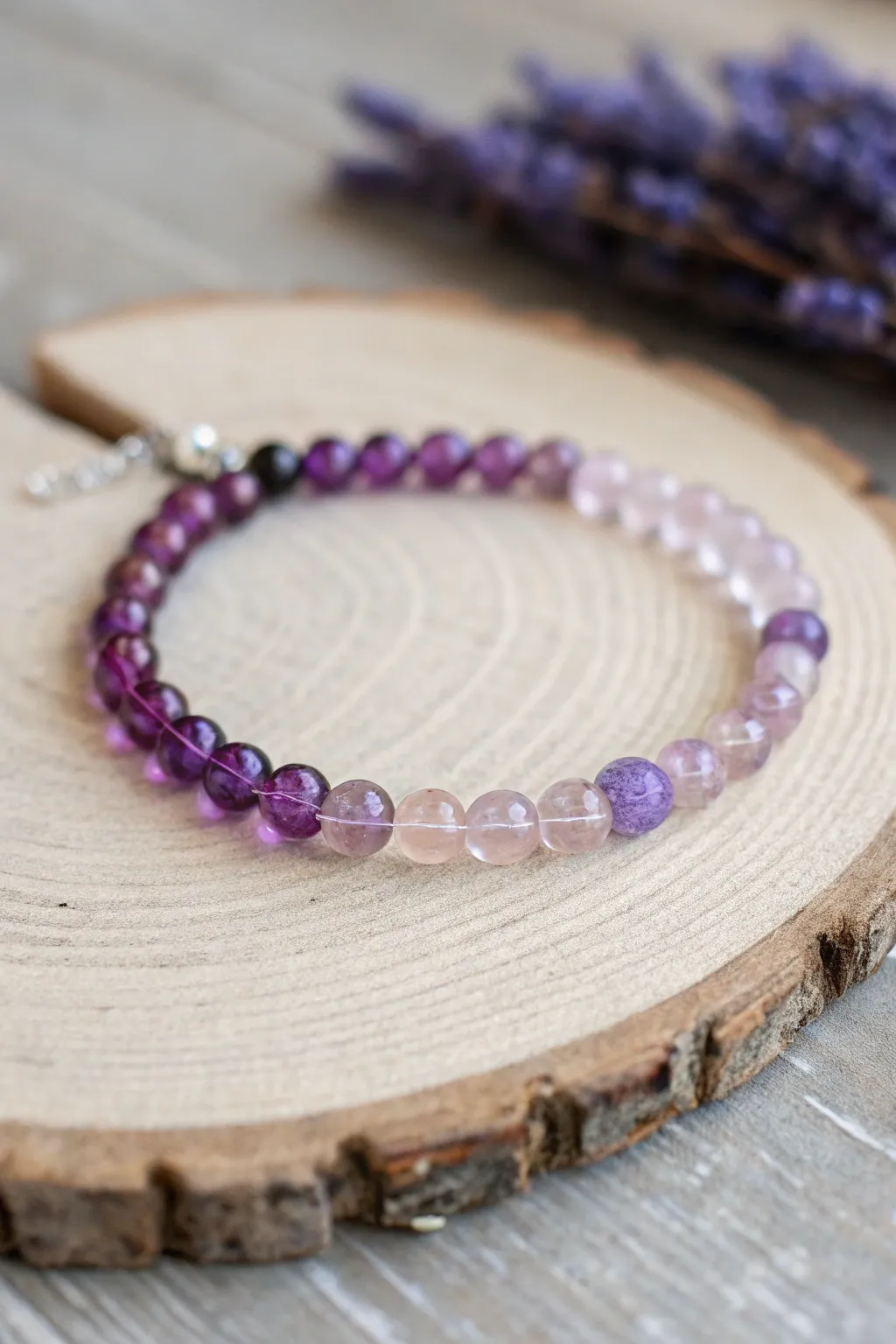 Embrace the elegance of ombre with this stunning bead bracelet — a perfect blend of simplicity and boho charm.
