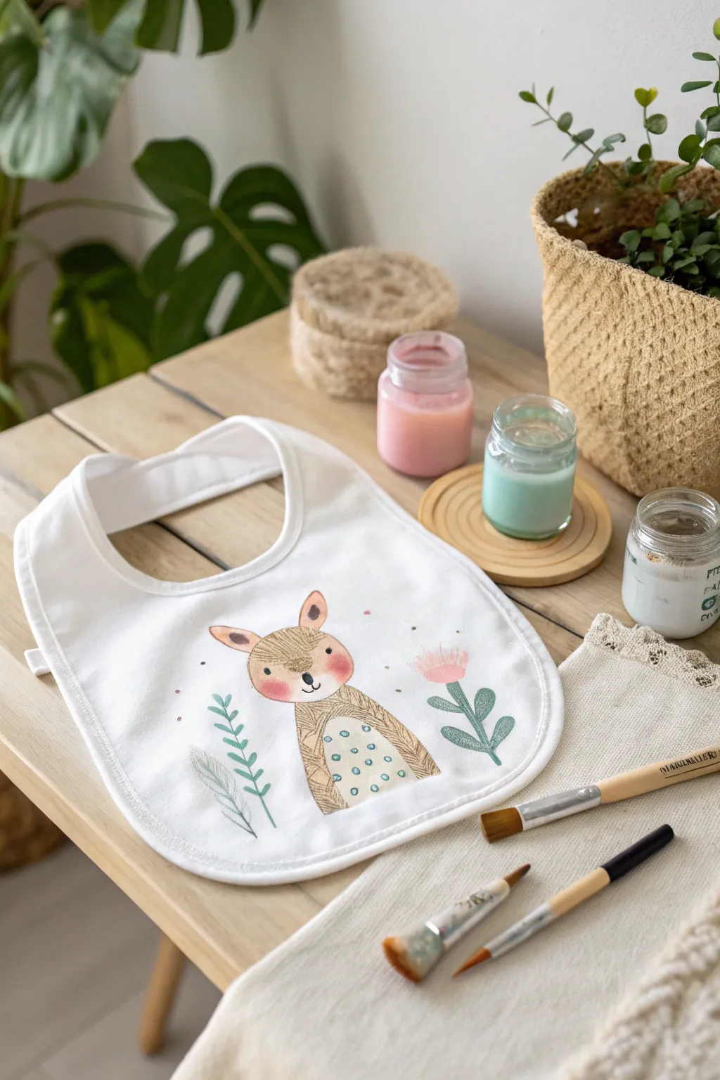 Unleash your creativity with DIY stencils – perfect for adding a personal touch to your little one's bibs!